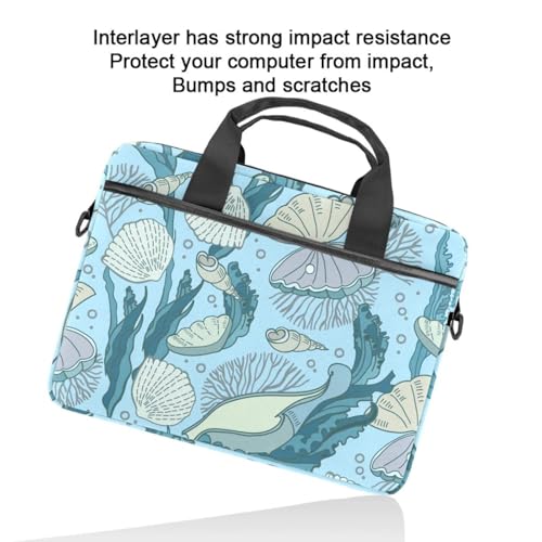 Housse ordinateur portable 13.3 pouces multicolore Sea Shells chic - 5