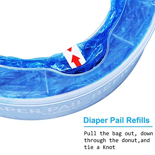 Diaper Pail Refill Bags 100% Lock Odor Compatible With Diaper Pail, 2240 Count - 8 Pack #TOP3