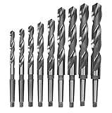 Original optimum Qualität Optimum Spiralbohrer-Set HSS (9-teilig, rechtsschneidens, MK 2, Größe 14,5-30 mm), 3051002