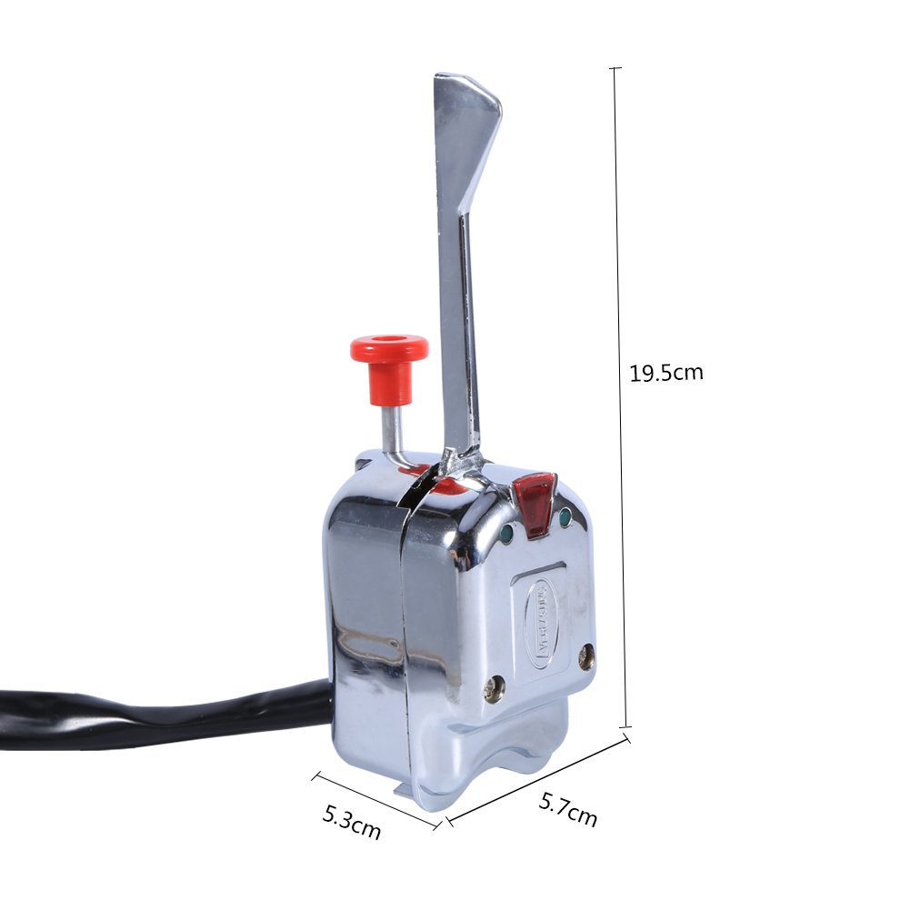 12V Universal Street Hot Rod Chrome Turn Switch for Car