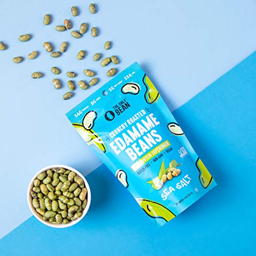 image for The Only Bean - Crunchy Roasted Edamame Beans (Sea Salt) - Keto Snacks