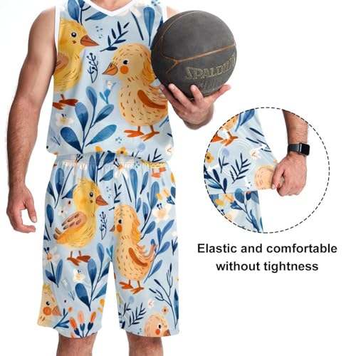 Combinaison de basket-ball avec poches jaune ample taille 5XL