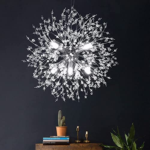 PIAOPIAO Modern Firework Chandeliers Dandelion Pendant Light, (White Light)