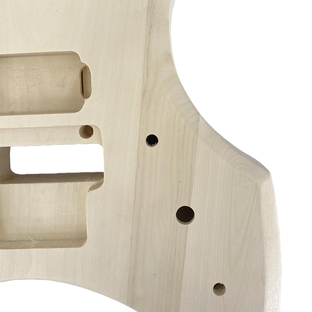 Kit fai da te per chitarra elettrica Conboxus stile X con corpo e manico solidi, kit chitarra elettrica a 24 tasti da 648 mm set completo di accessori per chitarra per principianti regalo per liutaio
