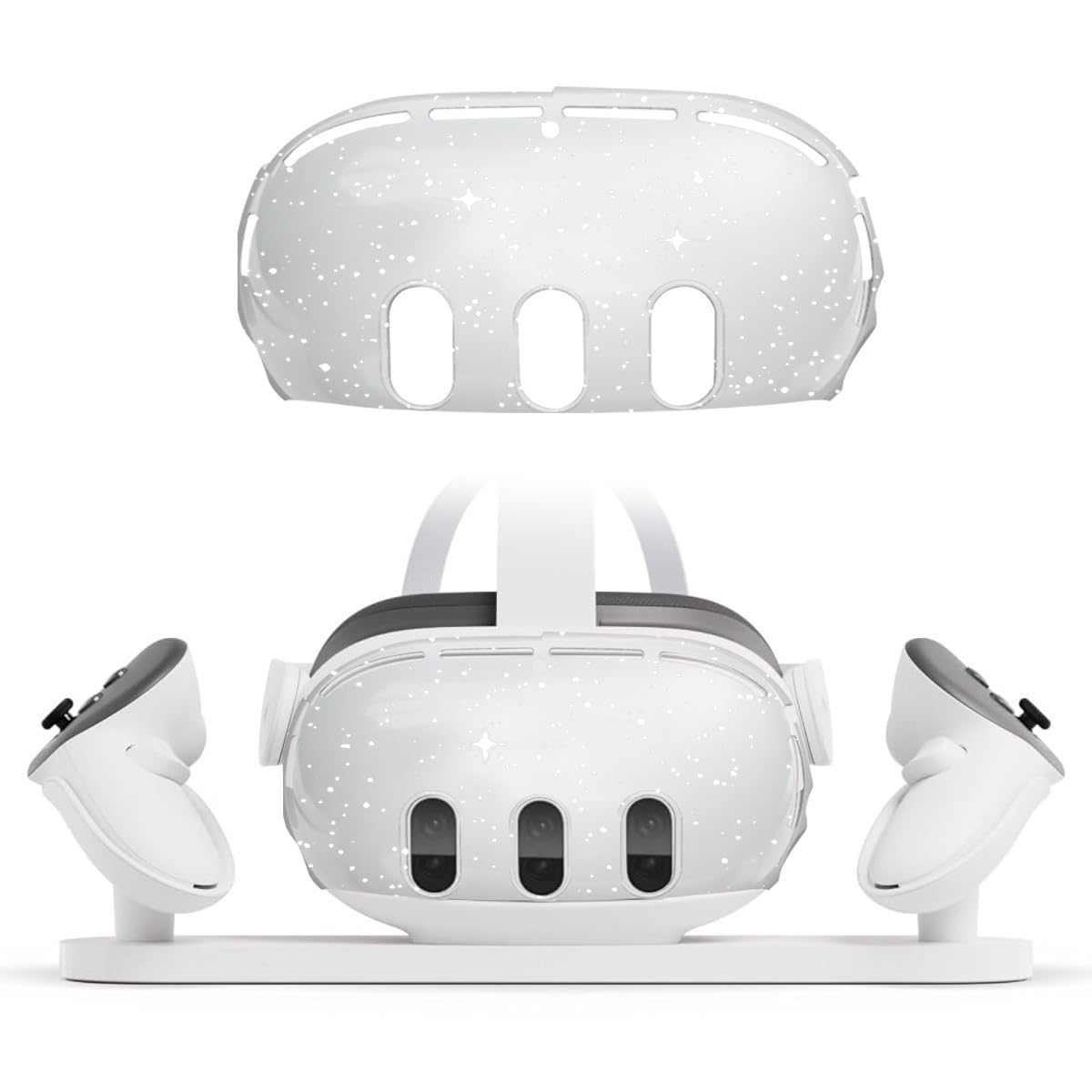 Havilah for Meta Quest 3 PC Protective Shell, Style: Single Shell (Glitter Transparent)-picture-15