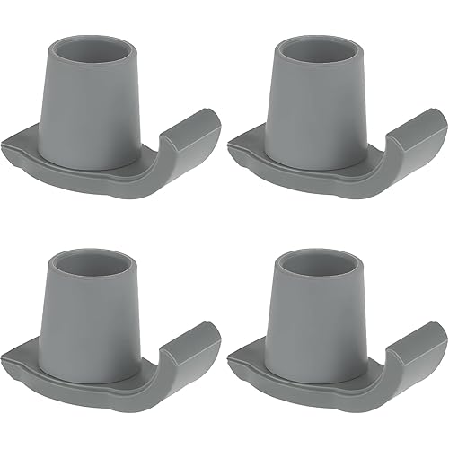 Magicorange Walker Glide Skis, 4 Pcs Universal Fit Walker ski Glides,Easy to Use Rubber Walker Glides,Walker Feet Replacement (Grey)
