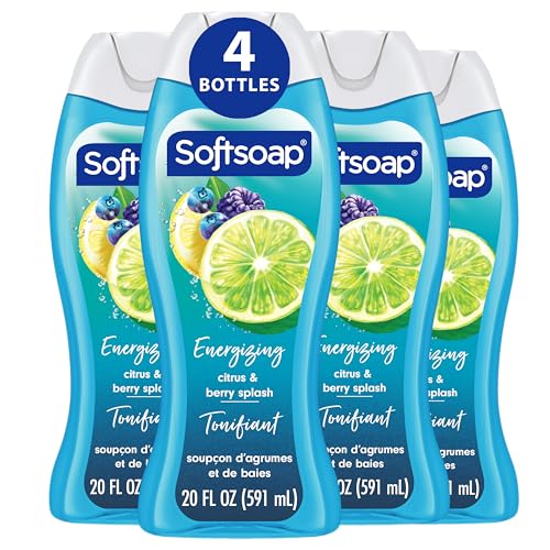 Softsoap Moisturizing Body Wash Citrus Splash & Berries 591 mL (Pack of 4)