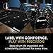 JK DRUMPLATES 2-Pack Drum Hooves | Stabilize Your Drumset | Non-Slip Drum Accessories | Compatible with Kick Drums, Bass Drums, Pedals | Anchor for Drum Rugs & Mats | Ø4,17 in x 0,98 in