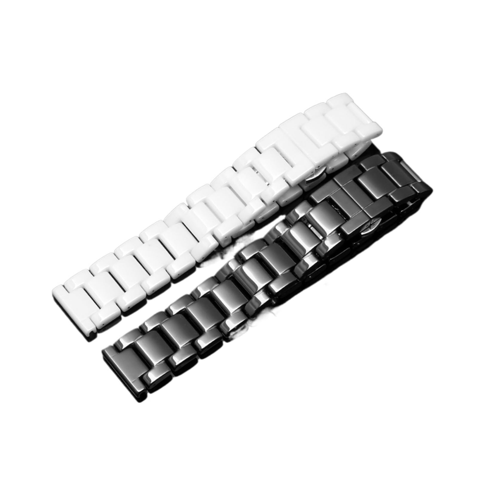 SiChouwz Bracciali Con Cinturini For Orologi In Ceramica Bianca | Cinturino da uomo e donna da 14 mm 16 mm 18 mm 20 mm 22 mm