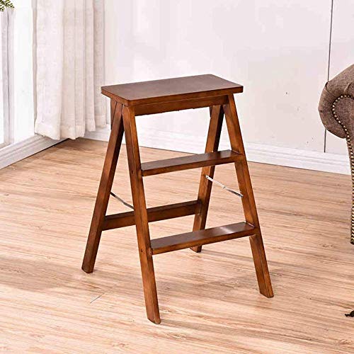Taburete de escalada DASHADAO plegable de madera maciza para cocina 5
