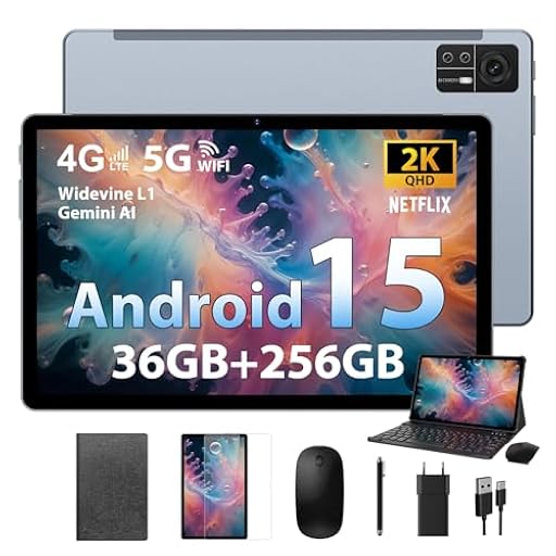 FASTWD Android 15 Tablet 11 Pulgadas con 4G Doble SIM y 5G WiFi,Tableta Gaming Octa-Core,36 GB RAM+256 GB ROM (1TB TF), 2K incell120Hz,9580mAh,13MP+8MP,Tablet con Teclado, Gris | Ya disponible en tu tienda friki favorita! En mundofriki.es! FASTWD Android 15 Tablet 11 Pulgadas con 4G Doble SIM y 5G WiFi,Tableta Gaming Octa-Core,36 GB RAM+256 GB ROM (1TB TF), 2K incell120Hz,9580mAh,13MP+8MP,Tablet con Teclado, Gris | Ya disponible en tu tienda friki favorita! En mundofriki.es!
