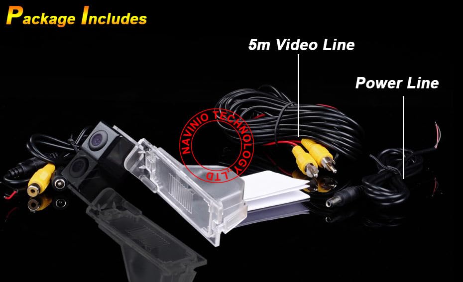 Image of Car Rear View Back up Vehicle Camera Parking Reverse Camera Replacement for Ford Edge Escape 2008-2012 Mercury Mariner 2008-2012