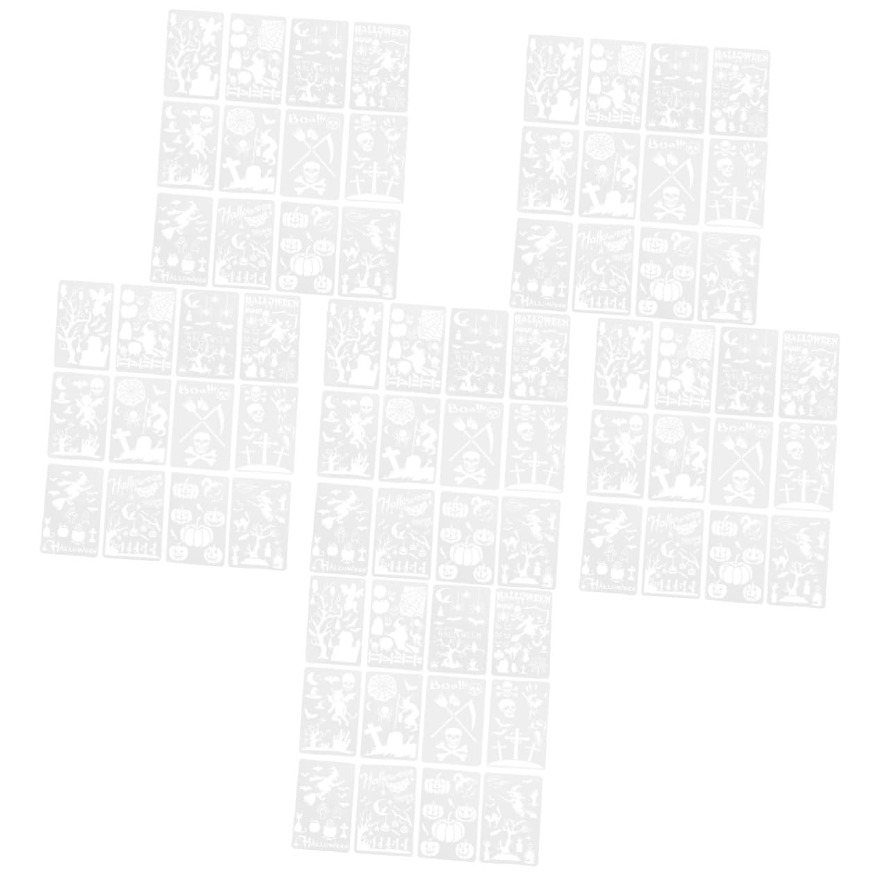 72pezzi Stencil Per Dipingere Halloween Creativi Facile Usare Per Decorazioni Scrapbooking e Artistici Per e Adulti