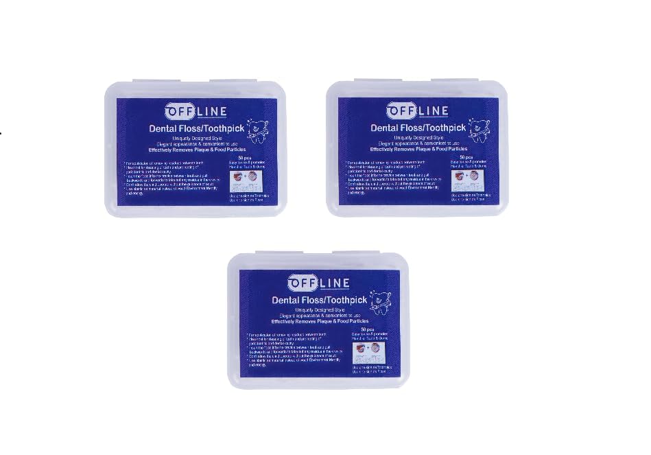 Plastic Tooth Cleaning Set, Dental Floss, Toothpicks for Clean Teeth, Fresh Breath, Healthy Gums (Pack of 3) (B0D886L37Z) Amazon Price History, Amazon Price Tracker