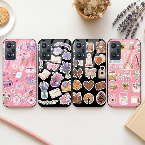 Image of COLORflow Back Cover Compatible with Realme GT Neo 2 5G | Pastel Dreams Collection Customized | Shockproof TPU Bumper with Camera Protection Back Cover Compatible with Realme GT Neo 2 5G
