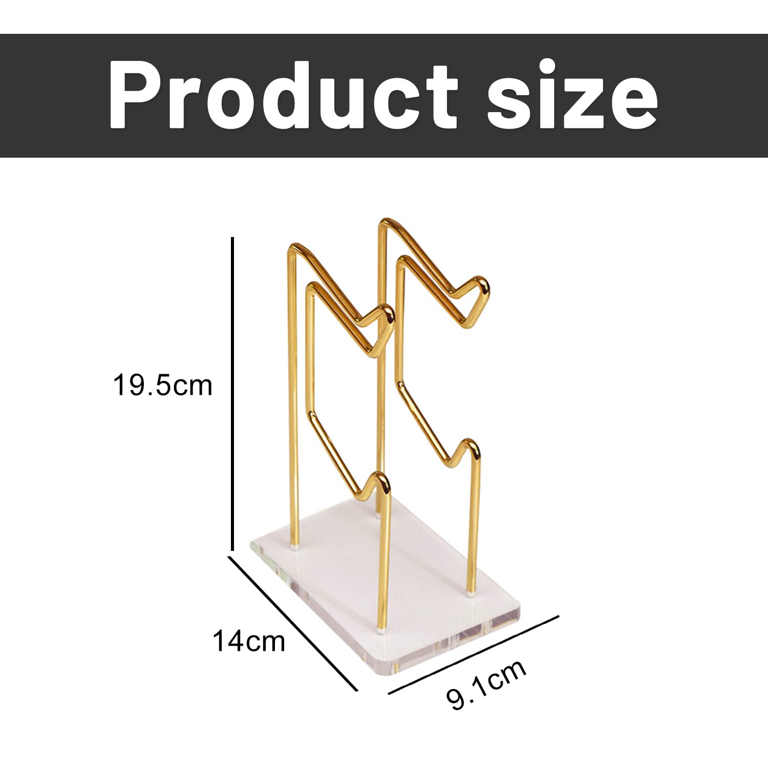 Soporte para Mando de 2 Niveles, Universal Soporte Mandos de Gamepad Metálico Soporte de Escritorio para Mando para Switch PS 5 PS 4 Gaming Accesorios, 1 Piezas
