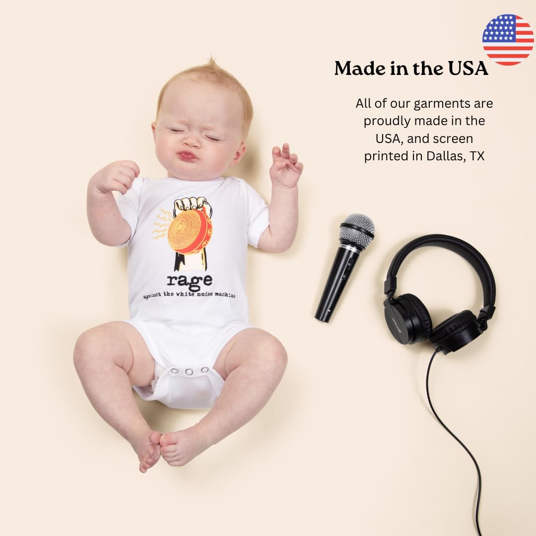 THE BOTTLES Baby Onesie, 100% Cotton, Sizes 3-24m, Unisex-Babies, Baby RocknRoll Onesie