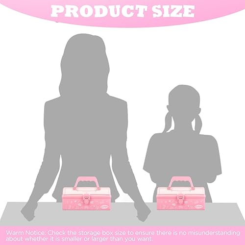 Miniatura 2 de Funtopia Caja de arte de plástico para niños, caja de almacenamiento portátil multipropósitocosturaorganizador de herramientas para juguetes de