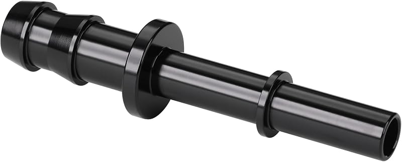 Adaptador de combustível Podavelle com espigão 3/8" e engate rápido macho 5/16" em alumínio preto – 1 unidade