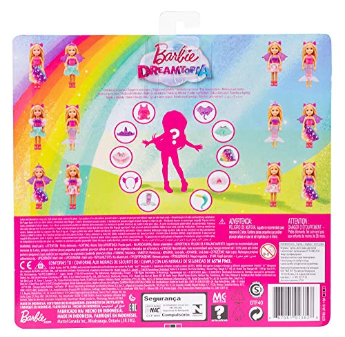 Barbie Chelsea Dreamtopia Muñeca se disfraza con accesorios de moda y disfraces de juguete (Mattel GTF40)