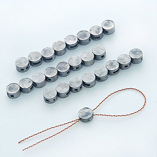 Leadseal 8mm x 5mm Meter lead seal (500g/1.1lb, approx:300pcs) with copper wires (100m)