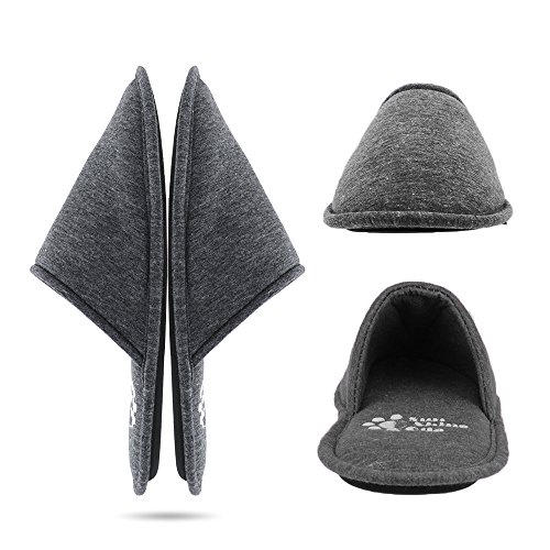 Sunshine Code Women's Memory Foam Cotton Washable Slippers with Matching Travel Bag for Home Hotel Spa Bedroom2