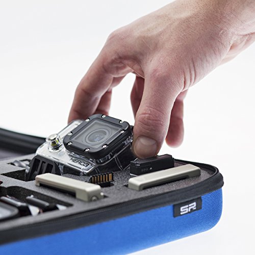 Maletín para GoPro Hero3 MyCase grande color oliva para transporte seguro 6