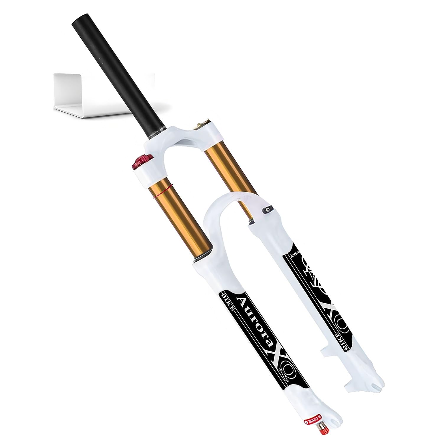 Horquilla de suspensión neumática XQ para MTB, 120 mm de Recorrido, Horquillas de montaña de 26/27,5/29", Ajuste de Rebote, Tubo de dirección cónico/Recto, Cierre rápido de 9 mm, XC Am MTB
