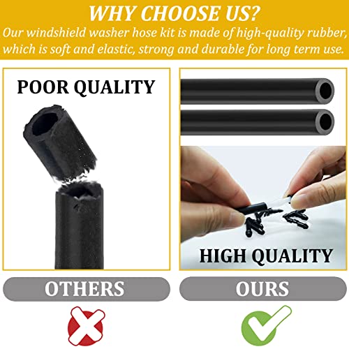 image for SmaringWing Windshield Washer Hose Kit - Includes 4 Meter Washer Fluid