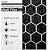 VViViD 11 Sheets Peel and Stick Black Gloss Faux Ceramic Hexagon Wall Tiles, Self Adhesive Backsplash 12”x12” Kitchen, Bathroom (11 sq. ft.)