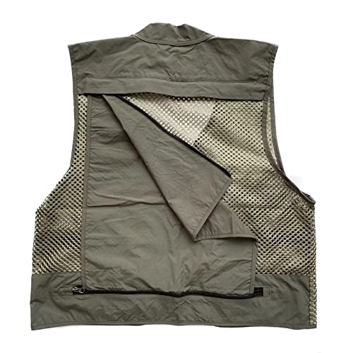 Men Mesh Breathable Multi-Pocket Vest Outdoor Travelers Fly Fishing Photography4