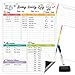 Newborn Baby or Toddler Log Tracker Whiteboard - Reusable Daily Planner Chart to Log Feeding Food, Sleep&Naps, Diaper Change and Daily Activities - For New Parents,Nanny, Babysitter.