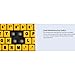Adesso AKB-132UY - Luminous 4 X Large Print Multimedia Desktop USB Keyboard, Black Yellow