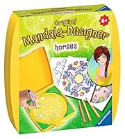 Ravensburger Mandala Designer Mini Horses 29986, Zeichnen Lernen für Kinder ab 6 Jahren, Zeichen-Set mit Mandala-Schablone für farbenfrohe Mandalas