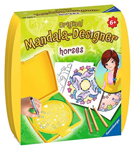 Ravensburger Mandala Designer Mini Horses 29986, Zeichnen Lernen für...
