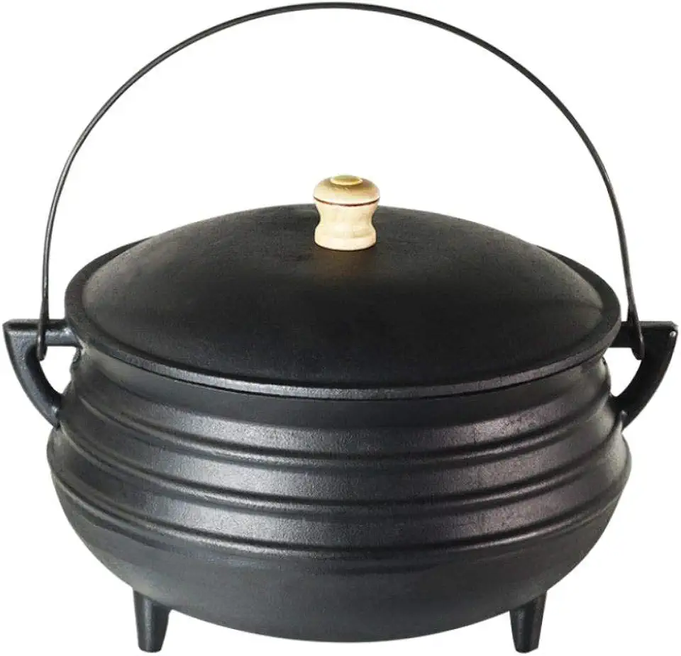 Panela Tripé Nº 2 Ferro Fundido Tampa Ferro Santana 600ml