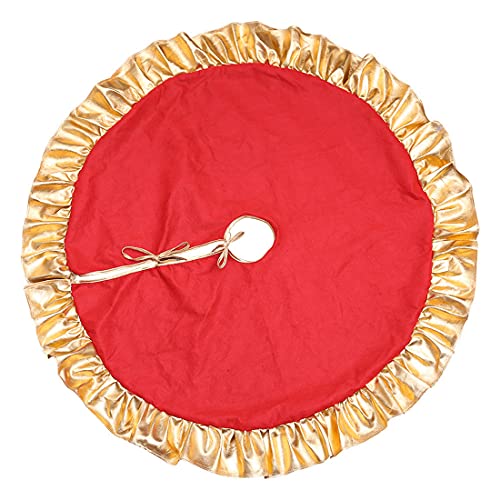 DinQ Saia de árvore de Natal com materiais de decoração de Natal de 88,9 cm, materiais de decoração
