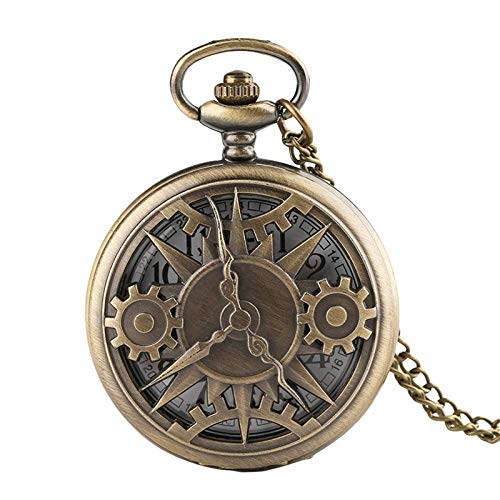 Preisvergleich Produktbild JJSPP Taschenuhr Antique Dragon Mechanische Skeleton Taschenuhr mit Kette