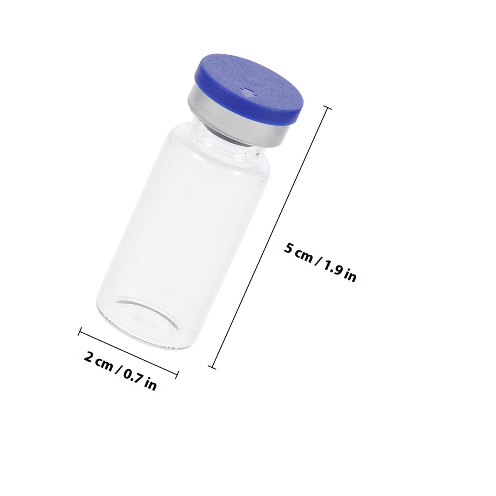 Ipetboom 100ml Glasprobenfläschchen 10ml aus Glas mit Deckel Wiederbefüllbar und Dichtwirkung für Labor und Ätherische Öle