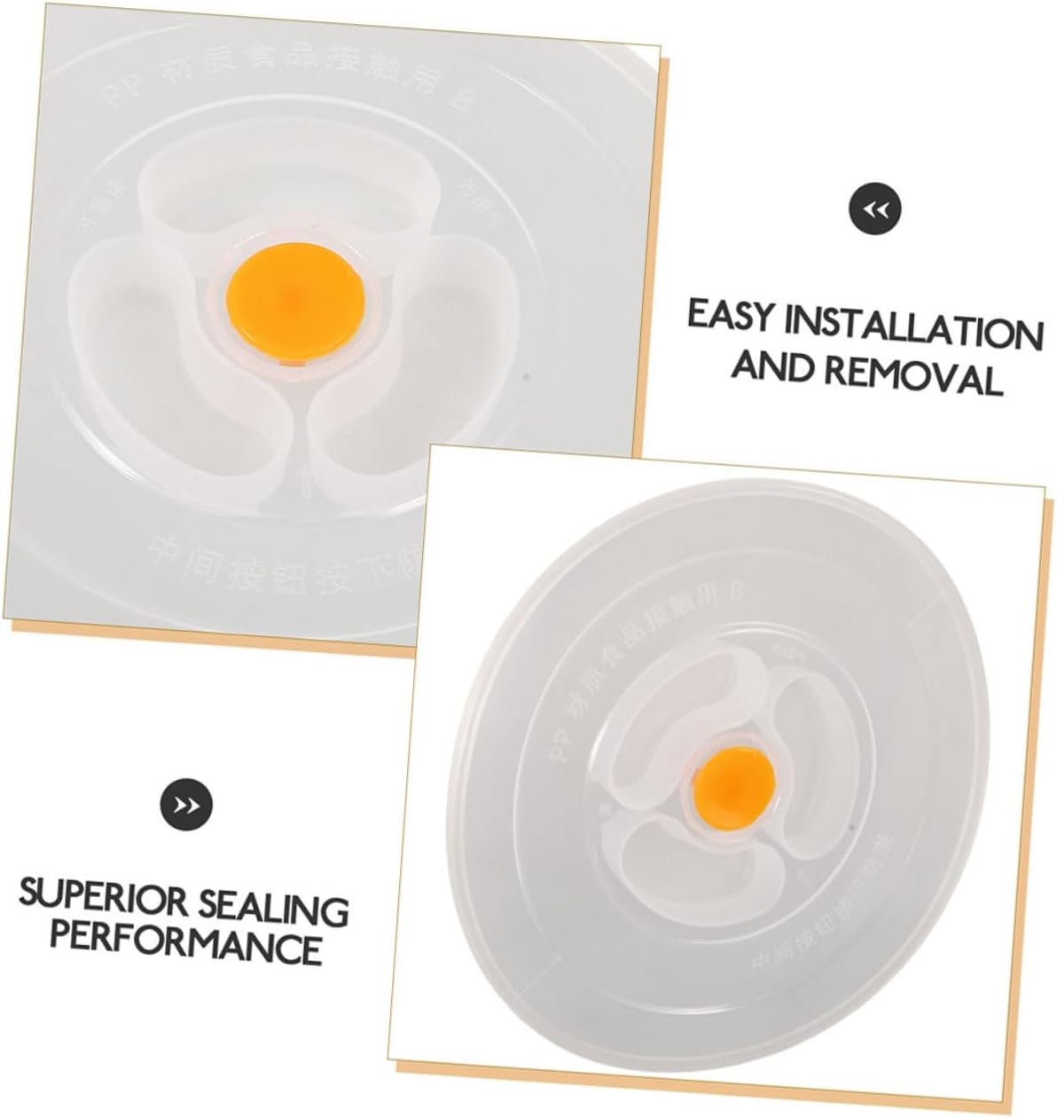 2pcs Food Bowl Covers Reusable Lunch Box Lids for Food Storage Leak-resistant Easy to Bowls for