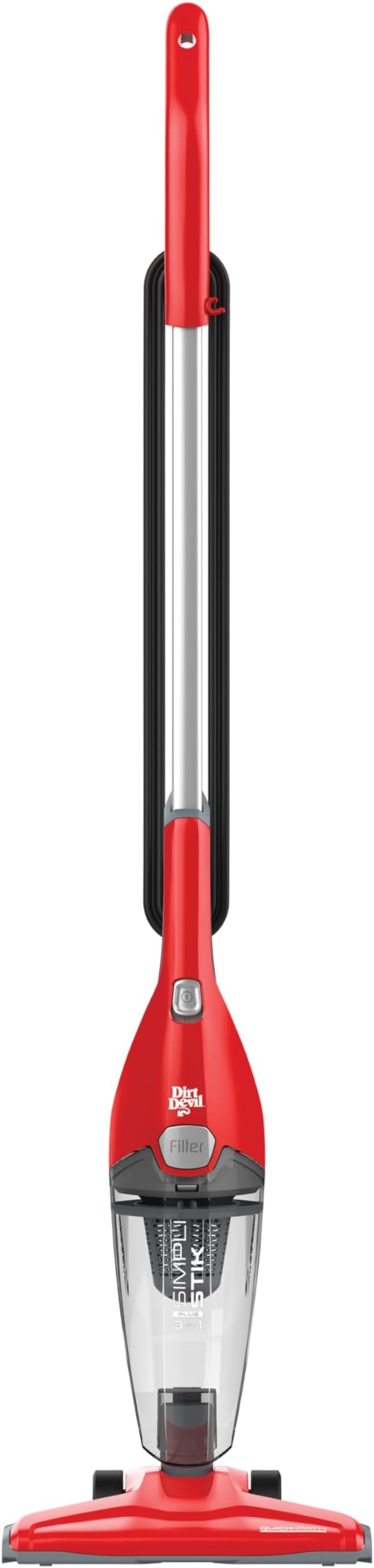 Dirt Devil Simplistik Plus 3-in-1 Bagless Corded Stick Vacuum SD22010,Red