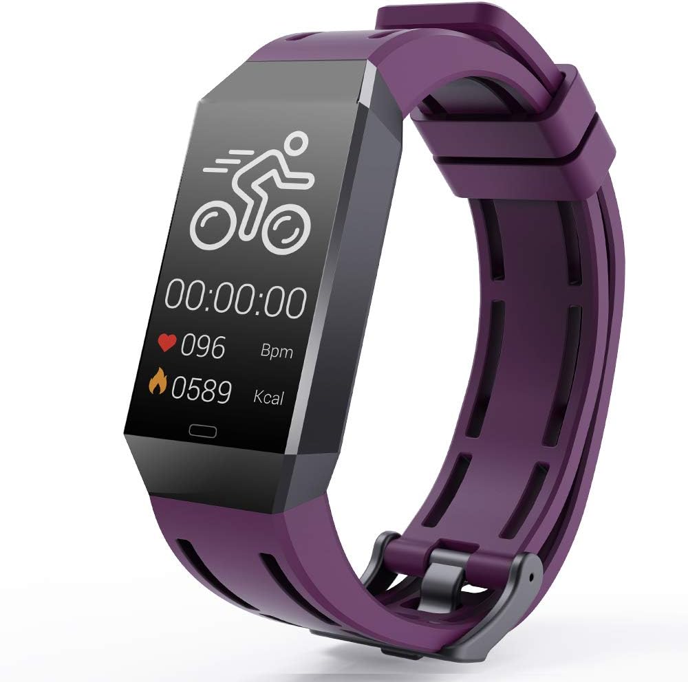 AUPALLA Fitness Tracker Tracker Sport Tracker con cardiofrequenzimetro Pedometro Monitor Sonno Allarme Intelligente Health Watch (Viola/Display 1,2 pollici) AUPALLA Fitness Tracker Tracker Sport Tracker con cardiofrequenzimetro Pedometro Monitor Sonno Allarme Intelligente Health Watch (Viola/Display 1,2 pollici)