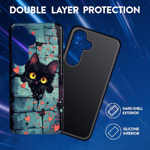 Coque Galaxy S26 Plus évite les chutes avec sa texture chat - 2
