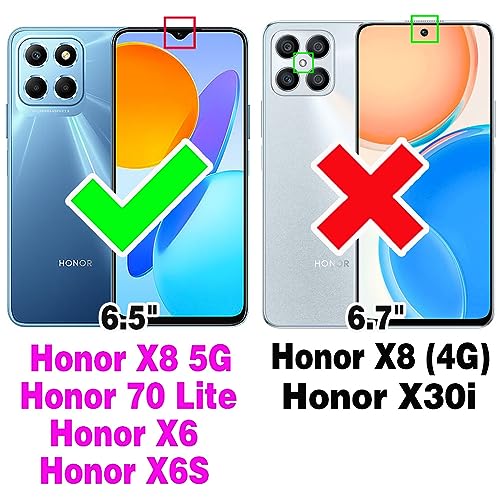 Coque Honor X8 5G Asuwish ZSZXCXDK antichoc silicone flexible noir protège-écran