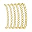6pc-gold beaded