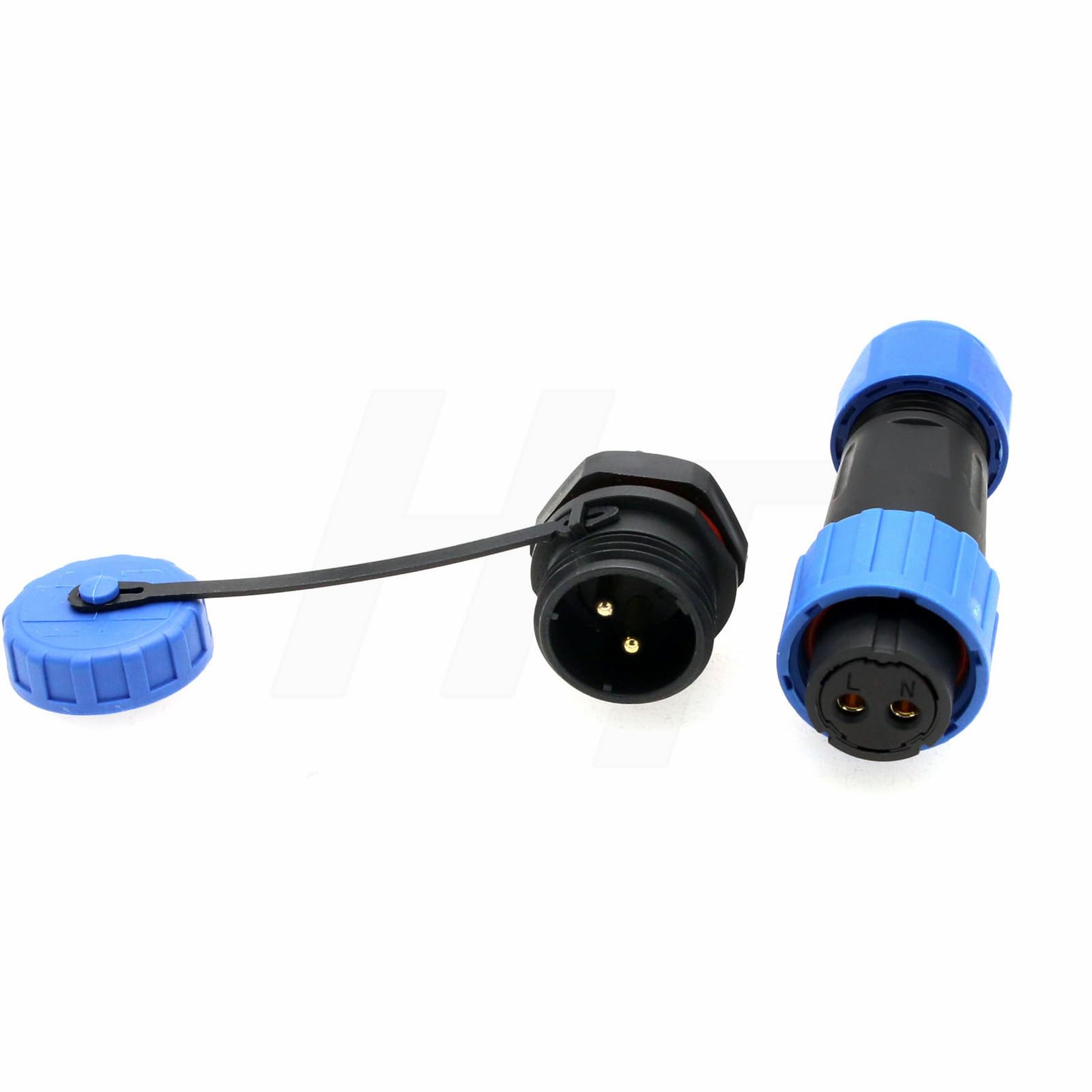 HangTon TY16 2 pin 16A Power Electrical Connector, filettatura Panel Mount femmina maschio, connettore a vite per attacco rapido impermeabile, dispositivo esterno barca marina
