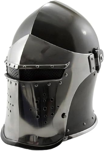 Barbute Helmet Role Play Knight Helmet Fully Functional Medieval Helmet Solid Steel With Inner