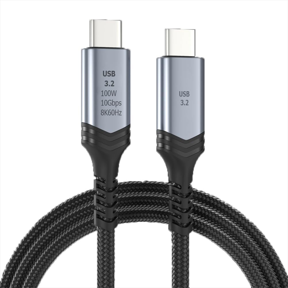 See full amazon price history chart for RuhZa USB 3.2 Gen 2x 10Gbps USB C to USB C Cable Short 1M, PD 100W(20V/5A) Fast Charging USB C 8K Video High Speed Data Transfer Cord Compatibile with Mac-book, Display Monitor.(1m) RuhZa USB 3.2 Gen 2x 10Gbps USB C to USB C Cable Short 1M, PD 100W(20V/5A) Fast Charging USB C 8K Video High Speed Data Transfer Cord Compatibile with Mac-book, Display Monitor.(1m) (B0D1KNTX1Q) Amazon Price History, Amazon Price Tracker