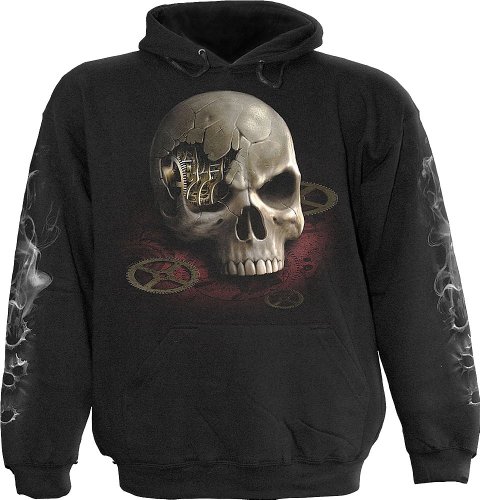 Spiral Direct - Sweat-Shirt à Capuche - Homme - Noir - Noir - Moyen