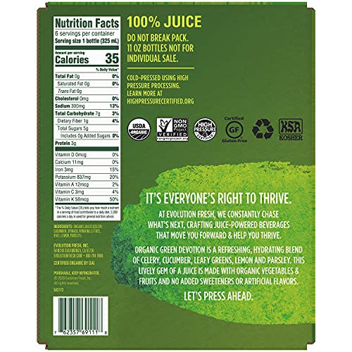 EVOLUTION FRESH Organic Green Devotion Multipack, 11 OZ - Image 4